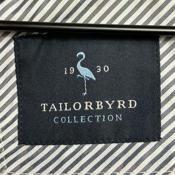 Tailorbyrd Blazer 44L Wool Quilted Office Preppy 2 Button Sport Coat Academia - Picture 6 of 11